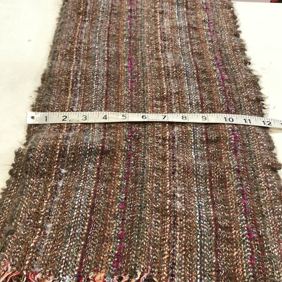 Kerry Traditions made in Ireland brown purple, gray, colorful yarn scarf - Picture 4 of 7